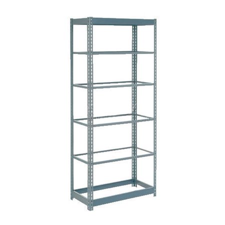 GLOBAL INDUSTRIAL Heavy Duty Shelving 48W x 24D x 60H With 6 Shelves, No Deck, Gray B2297727